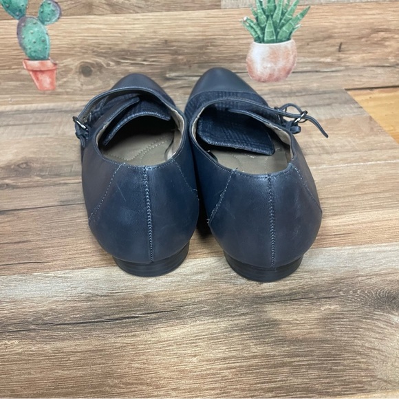 Natrualizer No 5 women’s navy leather loafers monk strap size 8.5 academia - Picture 3 of 7